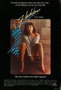 5w0747 FLASHDANCE 1sh 1983 sexy dancer Jennifer Beals, take your passion and make it happen!