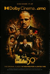 5w0768 GODFATHER DS 1sh R2022 Marlon Brando & cast in Francis Ford Coppola crime classic!