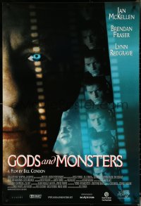 5w0769 GODS & MONSTERS 1sh 1998 James Whale biography, cool close up of Ian McKellen!