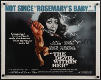 5w0465 DEVIL WITHIN HER 1/2sh 1976 conceived by the Devil, only she knows what her baby really is!
