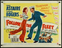 5w0470 FOLLOW THE FLEET 1/2sh R1953 Fred Astaire & Ginger Rogers, music by Irving Berlin!