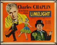 5w0493 LIMELIGHT 1/2sh 1952 aging Charlie Chaplin & pretty young Claire Bloom!