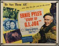 5w0529 STORY OF G.I. JOE style B 1/2sh 1945 Wellman, Burgess Meredith as journalist Ernie Pyle!