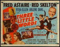 5w0541 THREE LITTLE WORDS style B 1/2sh 1950 Fred Astaire, Red Skelton & dancing Vera-Ellen!