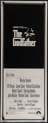 5w0582 GODFATHER insert 1972 Francis Ford Coppola crime classic, great art by S. Neil Fujita!