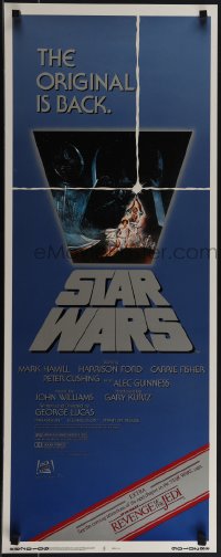 5w0605 STAR WARS insert R1982 George Lucas, art by Tom Jung, advertising Revenge of the Jedi!