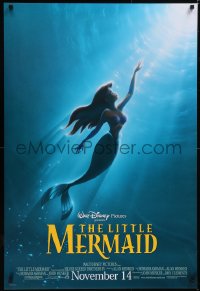 5w0856 LITTLE MERMAID advance 1sh R1997 Disney, John Alvin art of Ariel swimming to the surface!