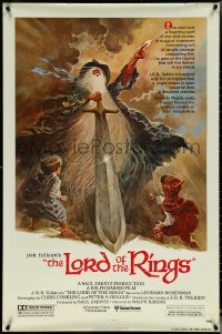 5w0860 LORD OF THE RINGS 1sh 1978 Ralph Bakshi cartoon from J.R.R. Tolkien, Tom Jung art!