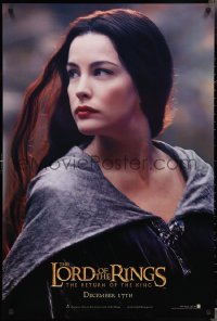 5w0864 LORD OF THE RINGS: THE RETURN OF THE KING teaser DS 1sh 2003 sexy Liv Tyler as Arwen!