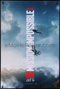 5w0896 MISSION: IMPOSSIBLE DEAD RECKONING PART ONE teaser DS 1sh 2023 Tom Cruise performing stunt!