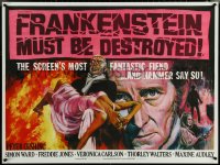 5w0138 FRANKENSTEIN MUST BE DESTROYED 30x40 English REPRO poster 2007 artwork from the original British quad!