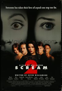 5w0981 SCREAM 2 1sh 1997 Wes Craven directed, Neve Campbell, Courteney Cox