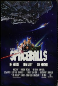 5w1008 SPACEBALLS 1sh 1987 Mel Brooks sci-fi Star Wars spoof, Bill Pullman, Moranis, PG-13 rated!