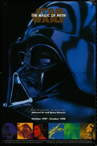 5w0085 STAR WARS: THE MAGIC OF MYTH 23x35 museum/art exhibition 1997 close-up of Darth Vader!