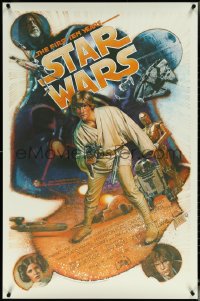 5w1017 STAR WARS THE FIRST TEN YEARS Kilian 1sh 1987 great sci-fi art by Drew Struzan!