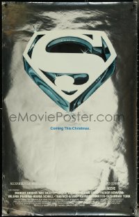 5w1020 SUPERMAN foil advance 1sh 1978 DC superhero Reeve, Coming This Christmas!