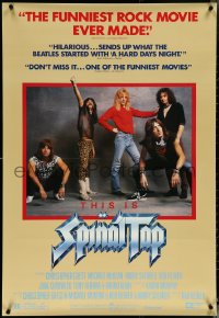 5w1034 THIS IS SPINAL TAP 1sh 1984 Rob Reiner rock & roll mockumentary, great band portrait!