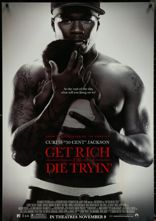 eMoviePoster.com: 5x0753 LOT OF 20 UNFOLDED DOUBLE-SIDED 27X40 GET RICH OR  DIE TRYIN' ADVANCE ONE-SHEETS 2005 50 Cent