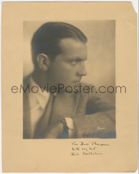 5y0046 RICHARD BARTHELMESS signed deluxe 10.25x13 still 1920s head & shoulders profile by Hartsook!