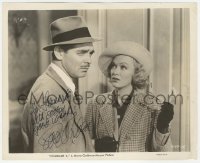 5y0058 EVE ARDEN signed 8.25x10 still 1940 great close up with Clark Gable in Comrade X!