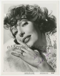 5y0081 LORETTA YOUNG signed 8x10.25 still 1950 beautiful super close portrait from Cause For Alarm!