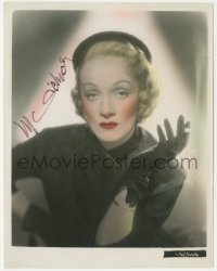 5y0082 MARLENE DIETRICH signed color 8x10 still 1951 great smoking portrait, No Highway In the Sky!