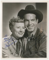 5y0086 NEVER A DULL MOMENT signed 8.25x10 still 1950 by Irene Dunne AND Fred MacMurray, Longet photo!