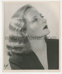5y0092 PRIVATE LIVES signed 8x10 stage play still 1948 by photographer Talbot, Tallulah Bankhead c/u