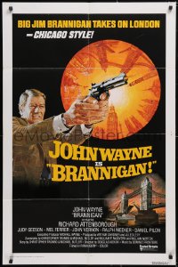 5y1059 BRANNIGAN int'l 1sh 1975 great Brian Bysouth art of fighting John Wayne in England!