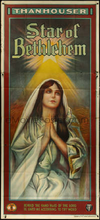 5y0541 STAR OF BETHLEHEM English 3sh 1912 art of Florence La Badie as Mary, James Cruze, ultra rare!