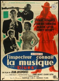 5y0187 BLUES French 1p 1956 L'inspector connait la musique, Clement Hurel art of musicians!