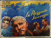 5y0166 SAVAGE BRIGADE French 4p 1939 Marcel L'Herbier's La Brigade Sauvage, Charles Vanel, rare!