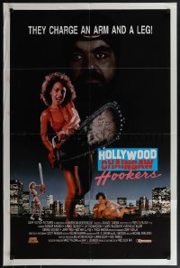 5y0043 HOLLYWOOD CHAINSAW HOOKERS signed 1sh 1988 by Fred Olen Ray, they charge an arm and a leg!