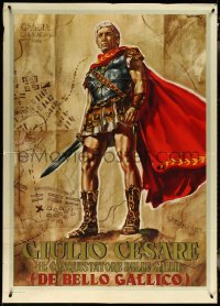 5y0618 CAESAR THE CONQUEROR Italian 1p 1962 best art of Cameron Mitchell as Julius Caesar by Casaro!