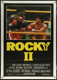 5y0406 ROCKY II Italian 1p 1979 Sylvester Stallone & Carl Weathers fight in ring, boxing sequel!