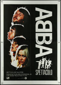 5y0253 ABBA: THE MOVIE Italian 2p 1978 Swedish pop rock, headshots of all 4 band members!