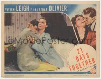 5y0752 21 DAYS TOGETHER LC 1940 c/u of Vivien Leigh who loves possible murderer Laurence Olivier!
