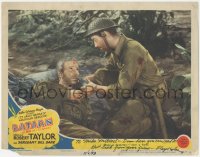 5y0005 BATAAN signed LC #4 1943 by Lloyd Nolan, who's wounded w/ Robert Taylor in WWII Philippines!
