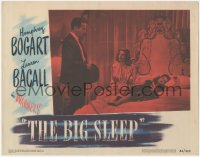5y0761 BIG SLEEP LC #6 1946 Humphrey Bogart with sexy Lauren Bacall & passed out Martha Vickers!