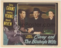 5y0762 BISHOP'S WIFE LC #7 1948 angel Cary Grant, Loretta Young & priest David Niven, ultra rare!