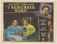 5y0011 I REMEMBER MAMA signed LC #2 1948 by BOTH Irene Dunne AND Barbara Bel Geddes, George Stevens!