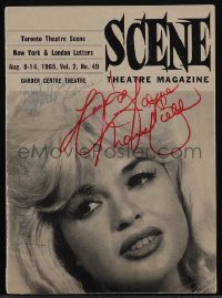 5y0112 NATURE'S WAY signed Canadian playbill 1965 by Jayne Mansfield, Martin Levine, Gordon & Cimber!