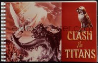 5y0137 CLASH OF THE TITANS spiral-bound promo book 1981 Ray Harryhausen, Goozee cover art, very rare!