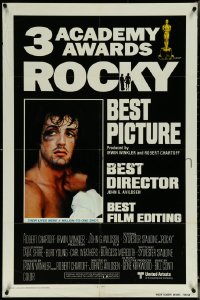 5y1348 ROCKY awards int'l 1sh 1976 boxer Sylvester Stallone, John G. Avildsen boxing classic!