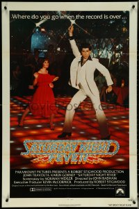 5y1362 SATURDAY NIGHT FEVER int'l 1sh 1977 best image of disco John Travolta & Karen Lynn Gorney!