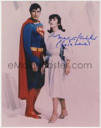 5y0051 MARGOT KIDDER signed color 11x14 REPRO photo 1980s Lois Lane w/Christopher Reeve as Superman!