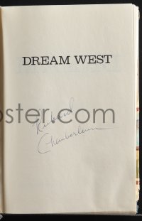 5y0035 RICHARD CHAMBERLAIN signed hardcover book 1983 Dream West novel written by David Nevin!