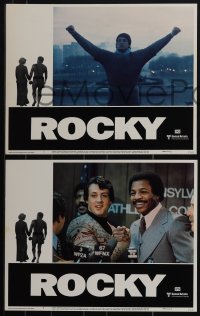 5y0976 ROCKY 8 LCs 1976 Sylvester Stallone, Talia Shire, Avildsen boxing classic, complete set!