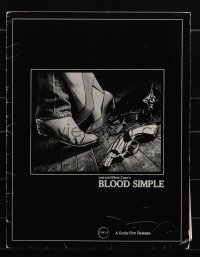 5y0488 BLOOD SIMPLE presskit 1985 Joel & Ethan Coen, Frances McDormand, cool film noir, rare!