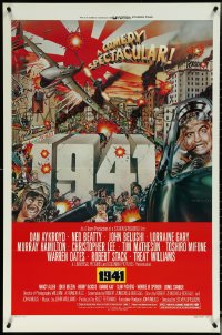 5z0273 1941 style D 1sh 1979 Steven Spielberg, art of John Belushi, Dan Aykroyd & cast by McMacken!